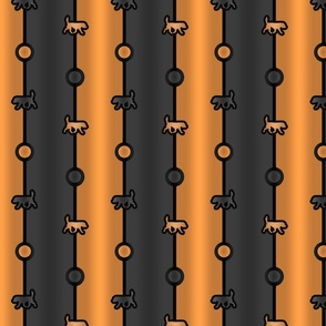 Beagle Bead Chain - rust black