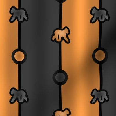 Bedlington Terrier Bead Chain - rust black
