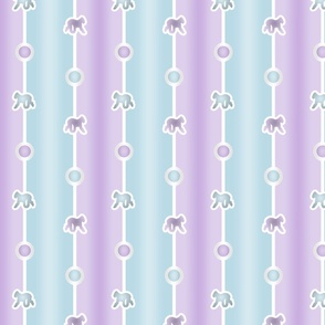 Bedlington Terrier Bead Chain - cotton candy