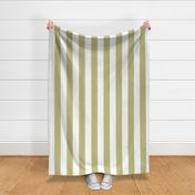 sprout and white Cabana Stripe