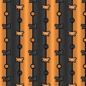 Newfoundland Bead Chain - rust black