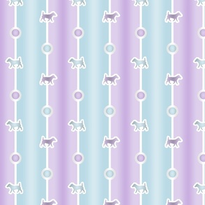 Russell Terrier Bead Chain - cotton candy