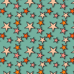 Retro Stars Y2K Pattern With Black Background Stock Photo Picture And  Royalty Free Image Image 191012954