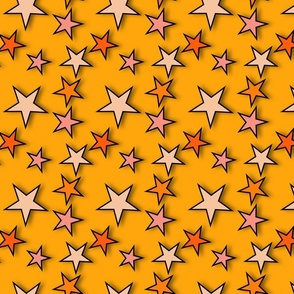 Cyber Y2k Star Fabric, Wallpaper and Home Decor