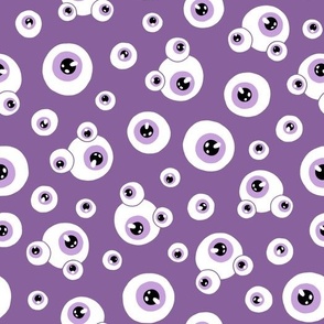 (large) Eyes purple background