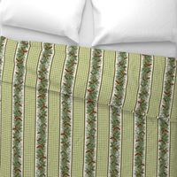 PINE ROPING GINGHAM STRIPE - IN THE FOREST COLLECTION (GREEN)