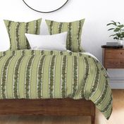 PINE ROPING GINGHAM STRIPE - IN THE FOREST COLLECTION (GREEN)