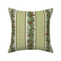 PINE ROPING GINGHAM STRIPE - IN THE FOREST COLLECTION (GREEN)