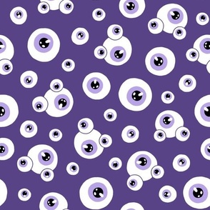 (large) Eyes dark violet background