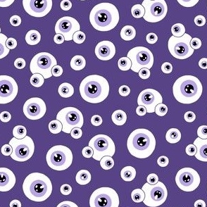 (small) Eyes dark violet background