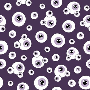 (large) Eyes plum background