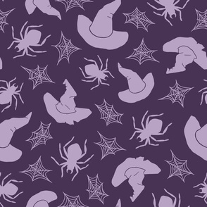 (large) Witch's attic plum background