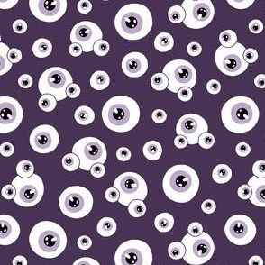 (small) Eyes plum background