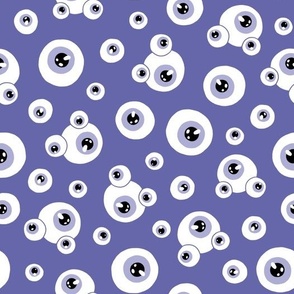 (large) Eyes periwinkle background