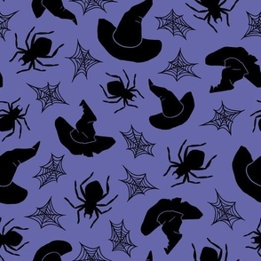 (large) Witch's attic periwinkle background