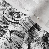 Late For Tea! ~ An Alice Toile ~ 8 inch repeat