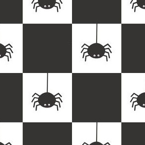 black spider checkers - 2in