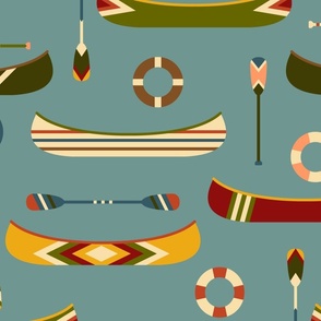 Vintage Canoes // Canoeing - Large Scale