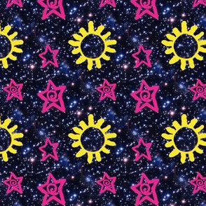 Space Doodles | Sun & Stars Galaxy 