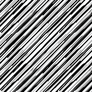 Diagonal stripes black and white