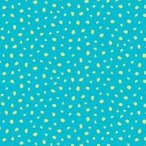 Shatter Dots - Teal & Yellow