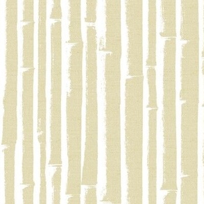 BoHo Bamboo Grasscloth Wallpaper -  Gold/White  