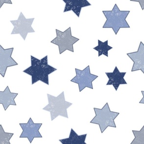 Holiday Blue Stars 