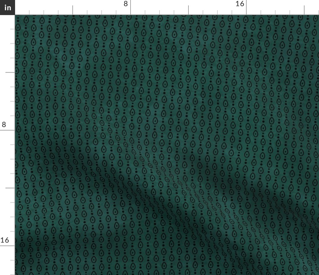 Dark forest green  geometric coordinate - Tyger Tyger - Tigers in the forest at night - jumbo