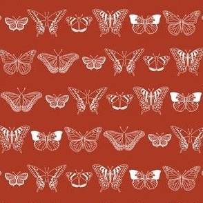 Butterfly Outline - Mini Rust