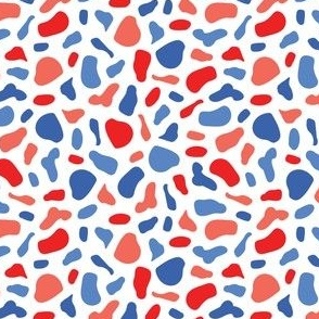 red white and blue terrazo