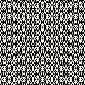 All eyes are on you - black and white repeating eyes  - bold abstract - small 