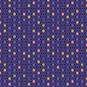 All eyes are on you - Very Peri, colourful purple repeating eyes  - bold abstract - small 