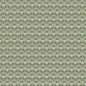 Medium Scale - Bunny Crossbones Green