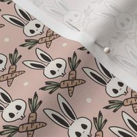 Medium scale - Bunny Crossbones Pink 