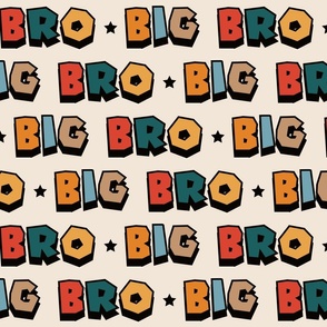 Large Scale - Big Bro Comic Letters Bright