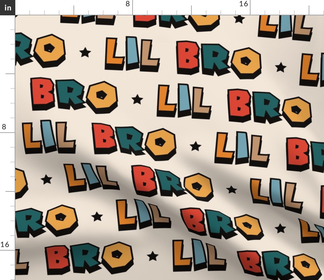 Large Scale - Lil Bro Comic Letters Bright 