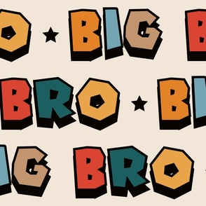 XL Scale - Big Bro Comic Letters Bright