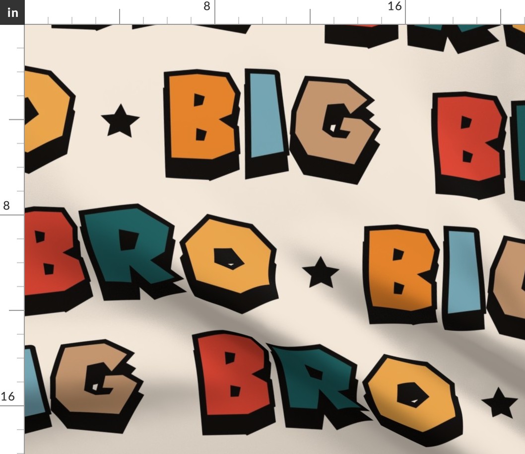 XL Scale - Big Bro Comic Letters Bright