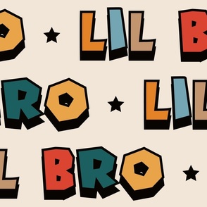 XL Scale - Lil Bro Comic Letters Bright