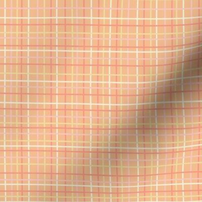 Crosshatch Plaid - Warm tone, Large Scale