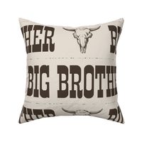 XL Scale - Western Big Brother Chocolate on Beige