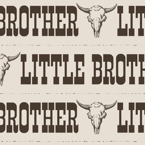 XL Scale - Western Little Brother Chocolate on Beige 