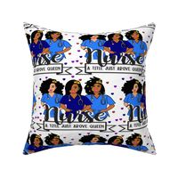 African American Nurse big print  fabric