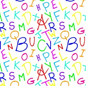 Alphabet Soup Fabric, Wallpaper and Home Decor | Spoonflower