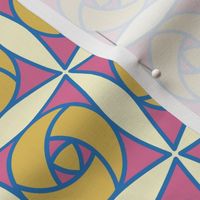 Geometric Pattern: Nouveau Rose: Dahlia