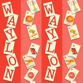 CUSTOM--YOUR NAME HERE (WAYLON RED)