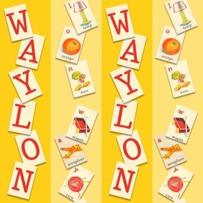 CUSTOM--YOUR NAME HERE (WAYLON YELLOW)
