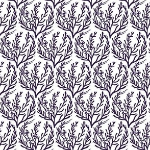 purple block print pine