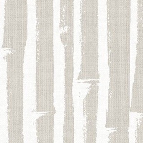 BoHo Bamboo Grasscloth Wallpaper - Agreeable Gray/White - LARGE-
