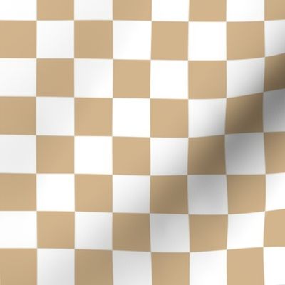 Checkerboard - Tan + White